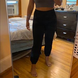 Black PLT Joggers